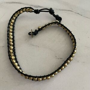 Gold Beaded Wrap Bracelet